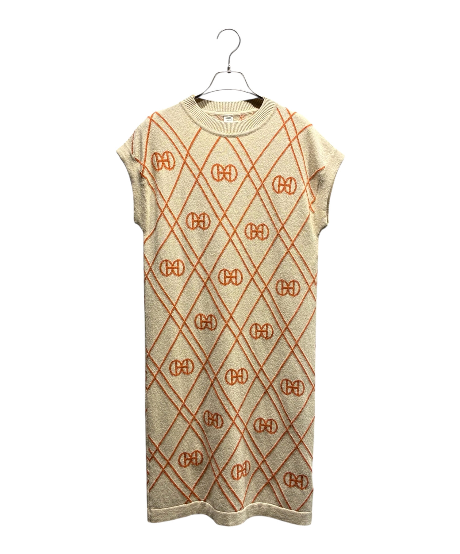 エルメス　ニット　ワンピース　HERMES カシミヤ100% 34 2022年 春夏 HERMES エルメス ワンピース ニット クリケティス
