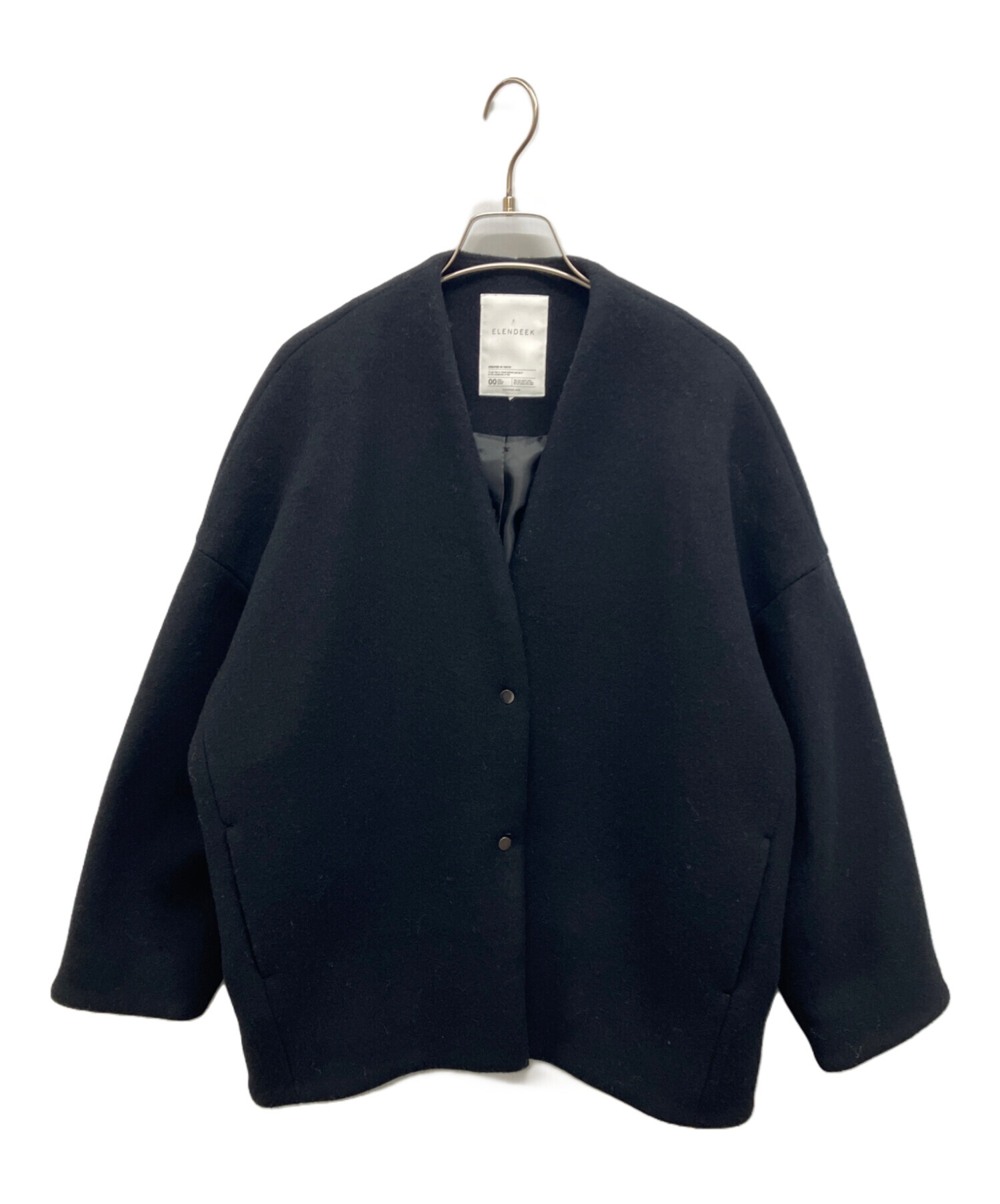 ELENDEEK フォルムショートコート ネイビー ELENDEEK フォルムショートコート NAVY ネイビー - メルカリ