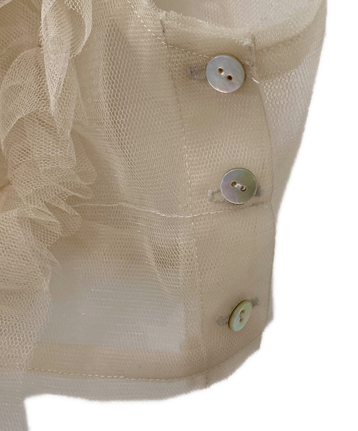中古・古着通販】Chika Kisada (チカ キサダ) Tulle Tank top ベージュ