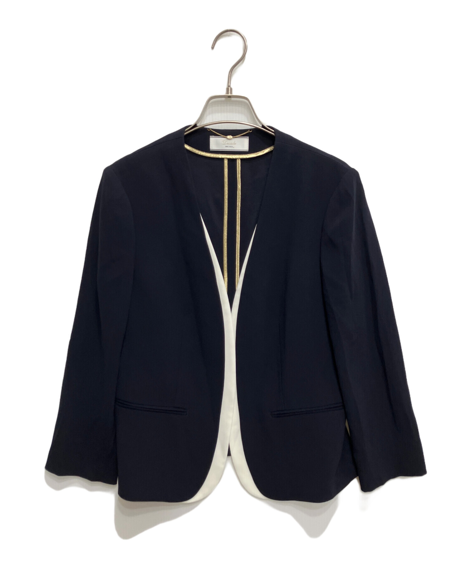 beige cindy ネイビー×ブラック　セットアップ　上下　希少！6サイズ beige cindy ネイビー×ブラック セットアップ 上下 希少！6サイズ L