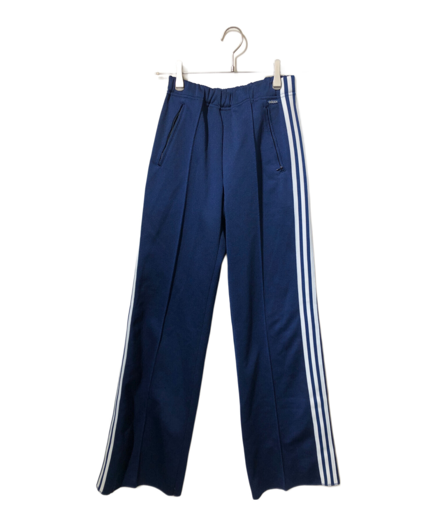中古・古着通販】adidas (アディダス) フレアトラックパンツ ブルー