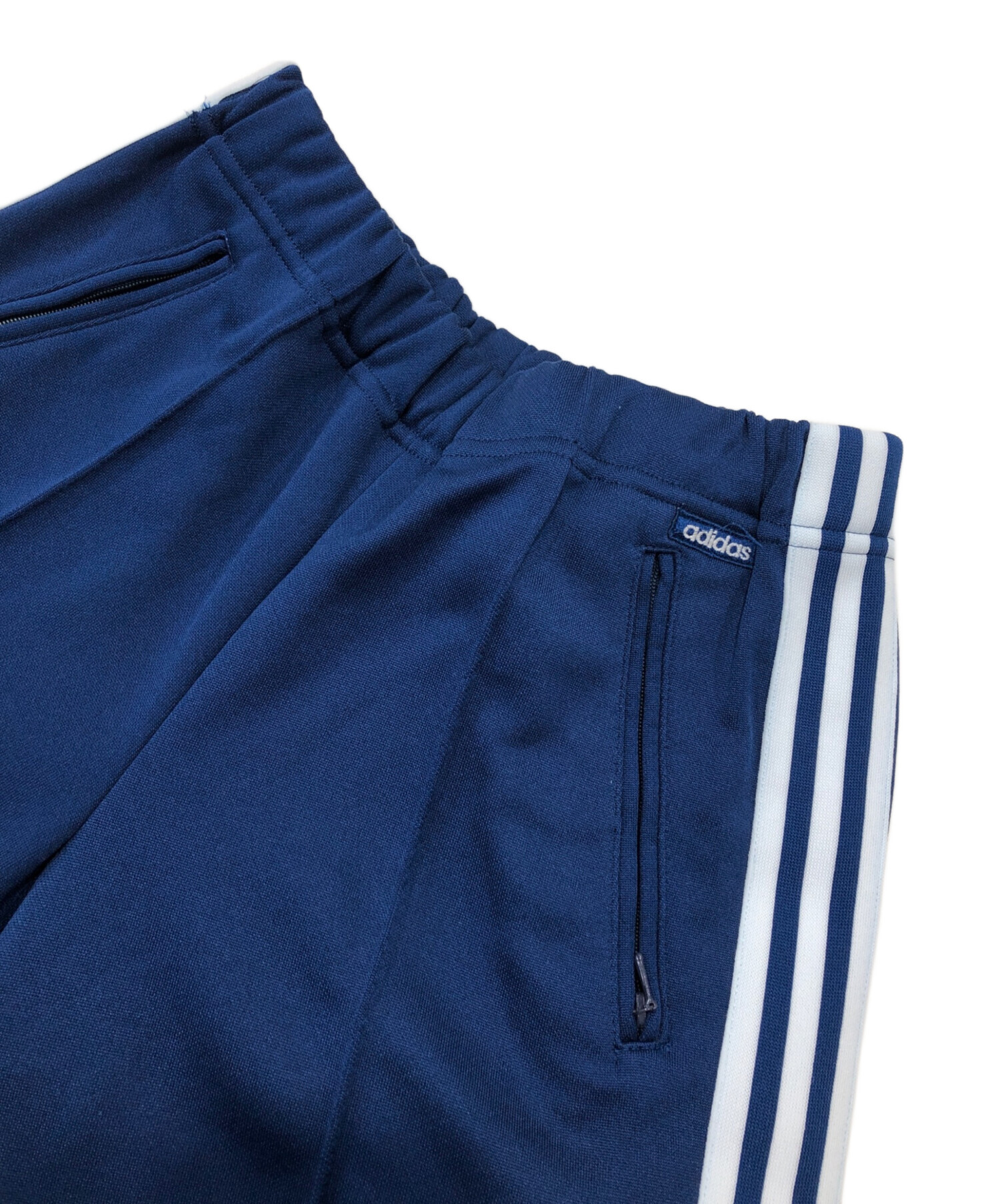 中古・古着通販】adidas (アディダス) フレアトラックパンツ ブルー