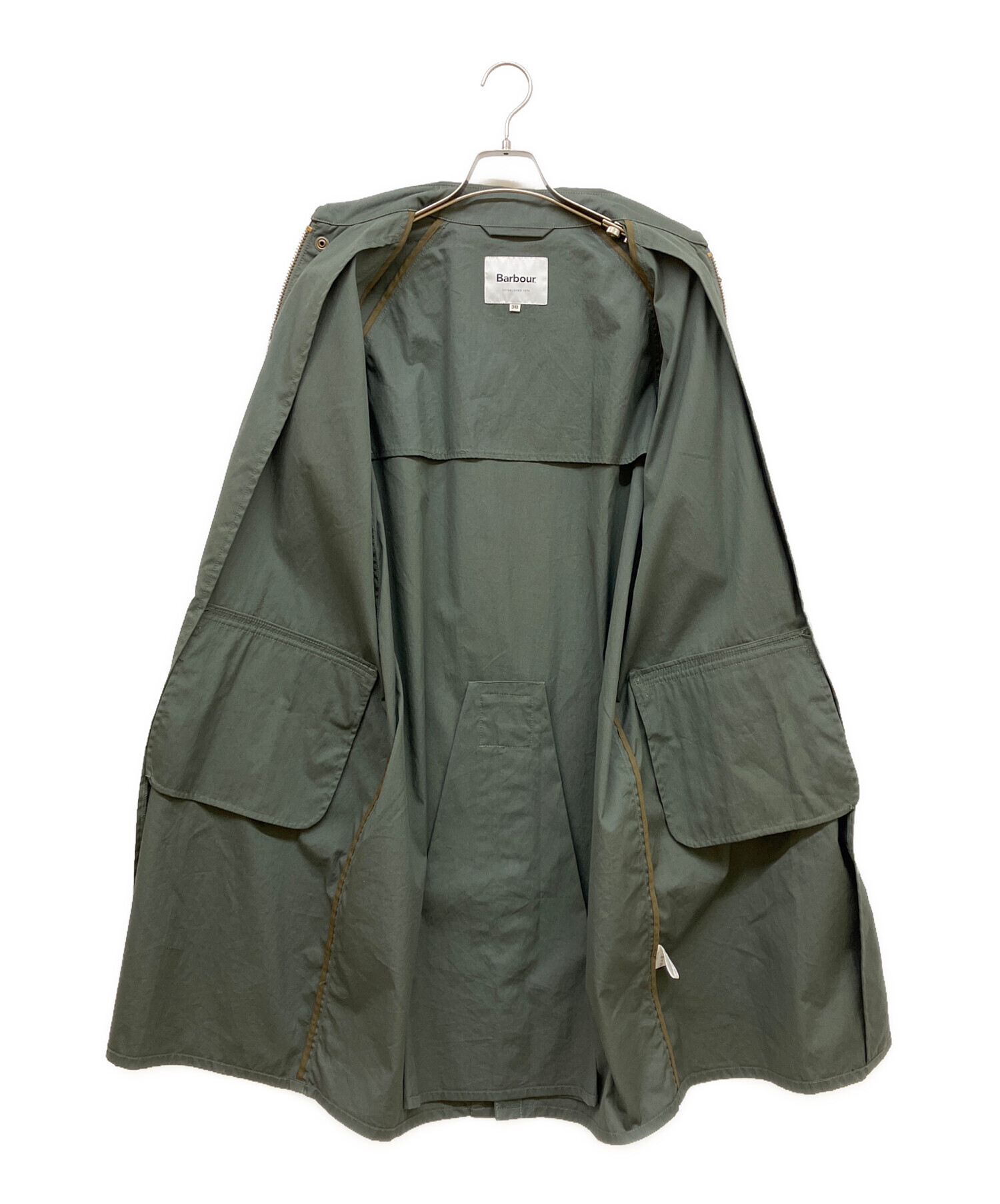 中古・古着通販】Barbour (バブアー) ステンカラーコート オリーブ