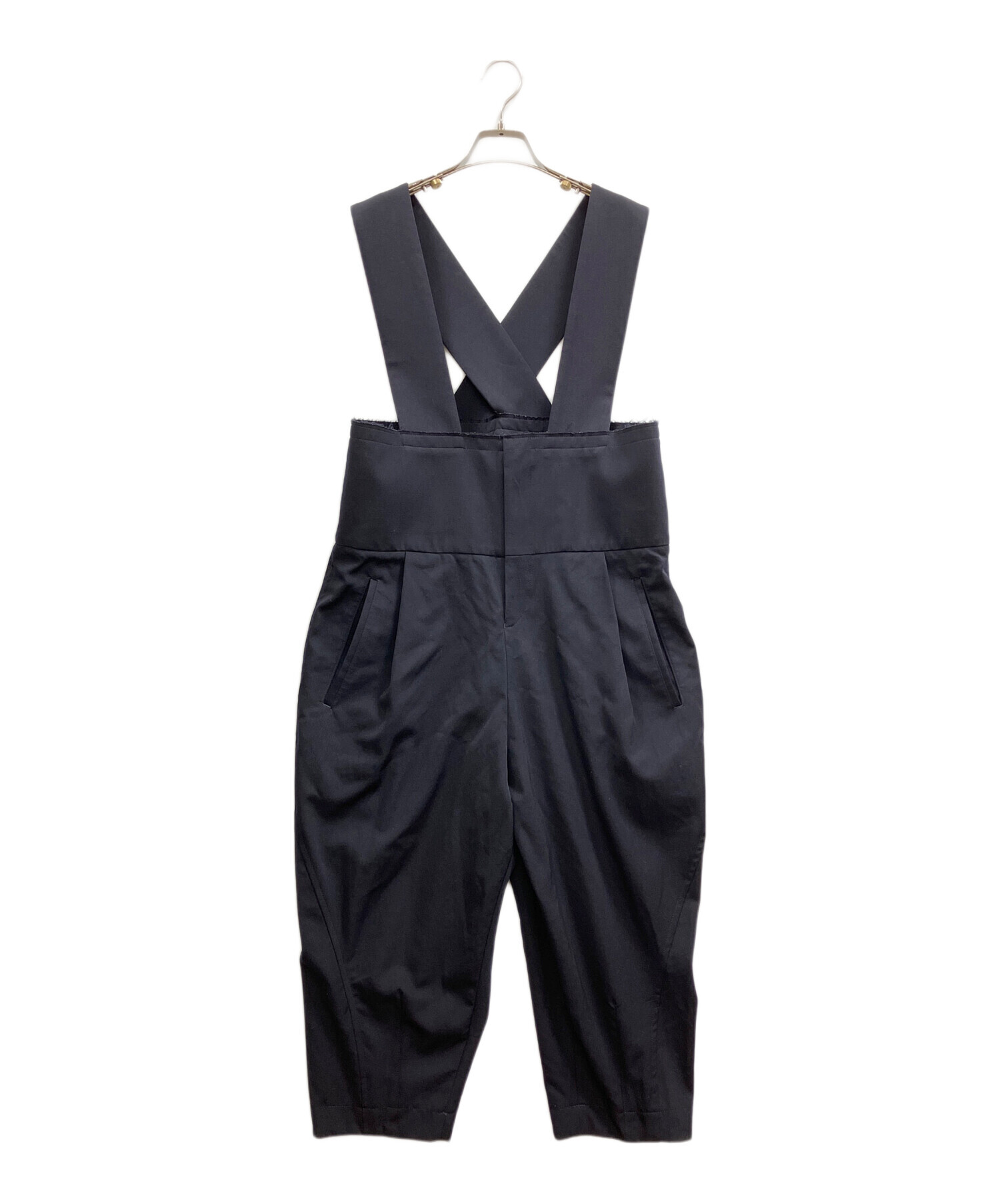 L 新品 コムデギャルソンシャツ サロペット パンツ オーバーオール 黒 中古・古着通販】COMME des GARCONS (コムデギャルソン) カットオフ