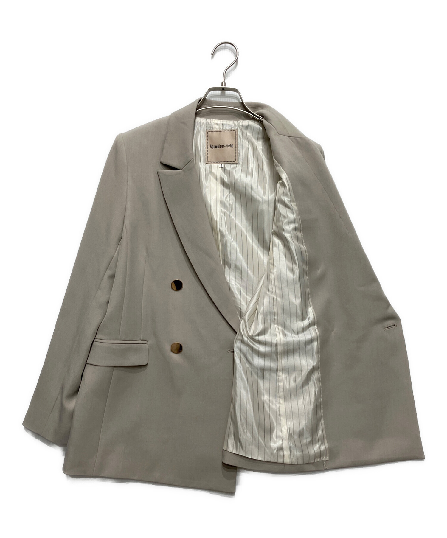 中古・古着通販】Apuweiser-riche (アプワイザーリッシェ) ダブル