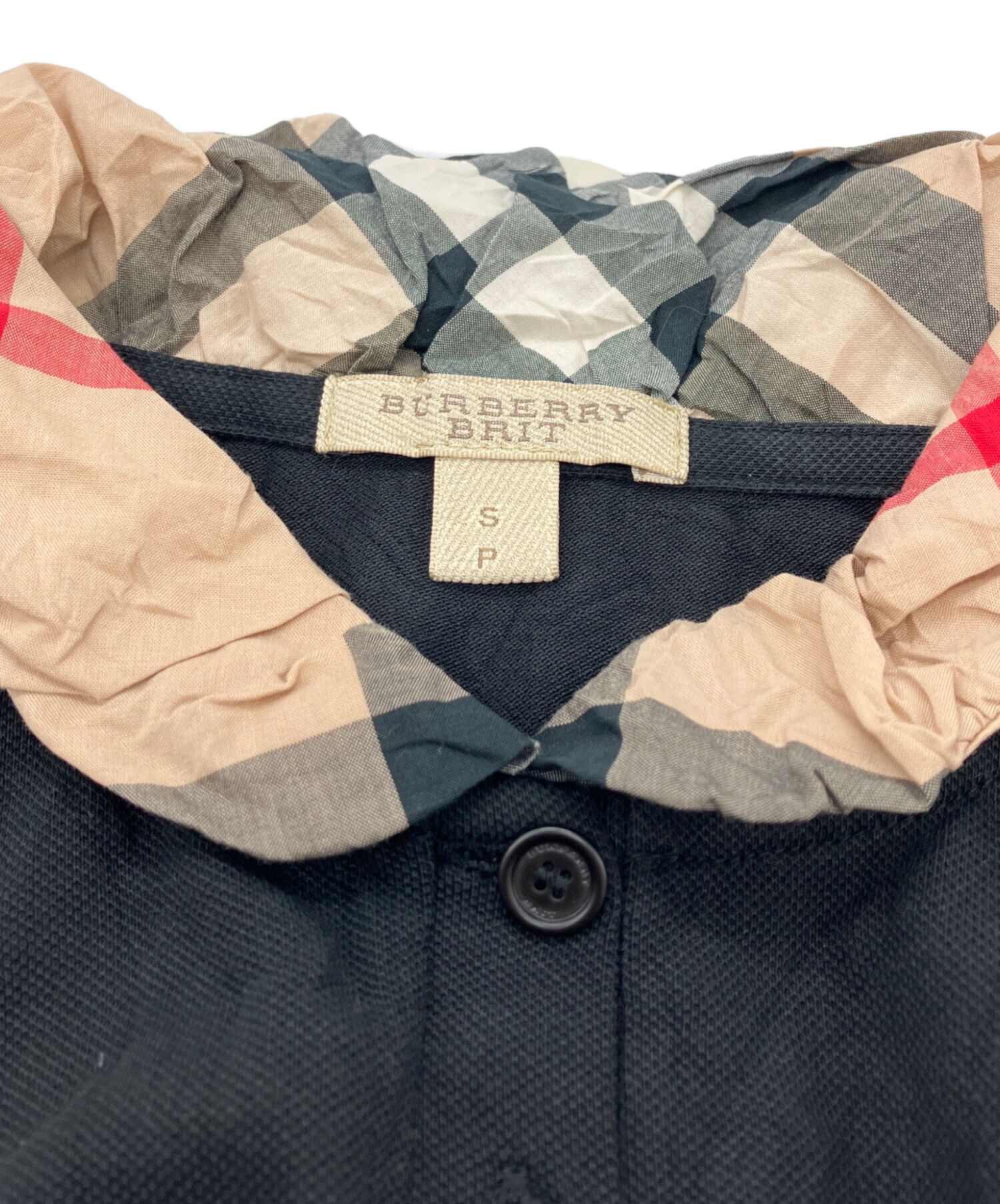 中古・古着通販】BURBERRY BRIT (バーバリーブリット) 長袖ポロシャツ 