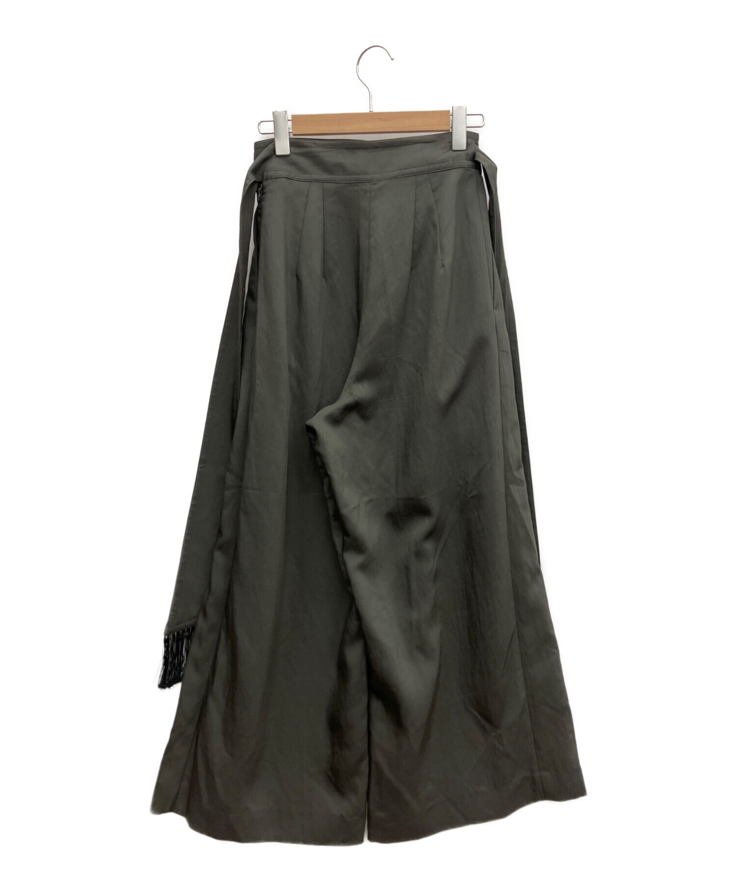 中古・古着通販】CHAOS (カオス) レーヨンワイドパンツ グレー サイズ
