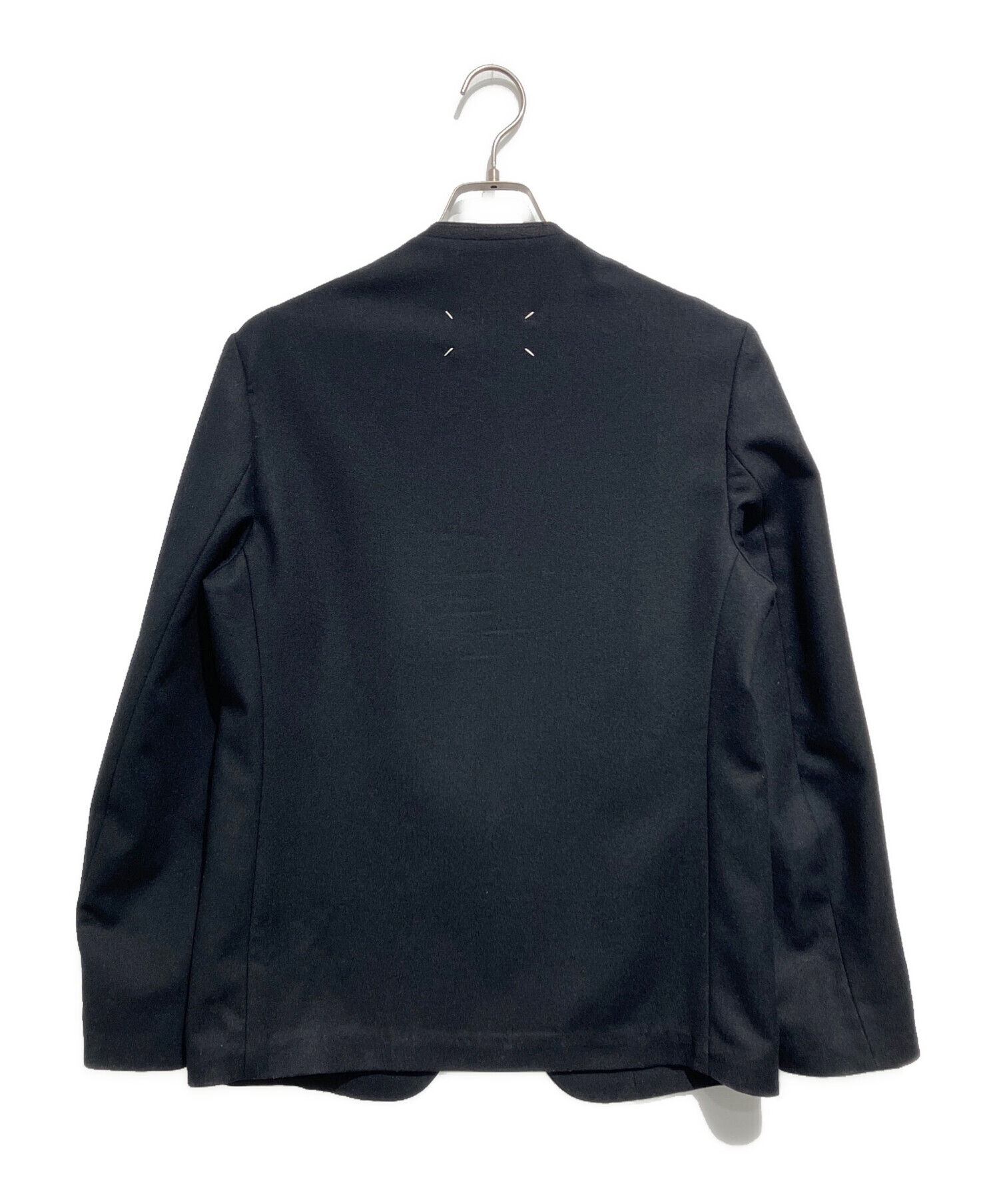（NOBU様４月購入用）●未使用● メンズ　マルジェラ　ジャケット　ブラック 中古・古着通販】Maison Margiela (メゾンマルジェラ) ノーカラー