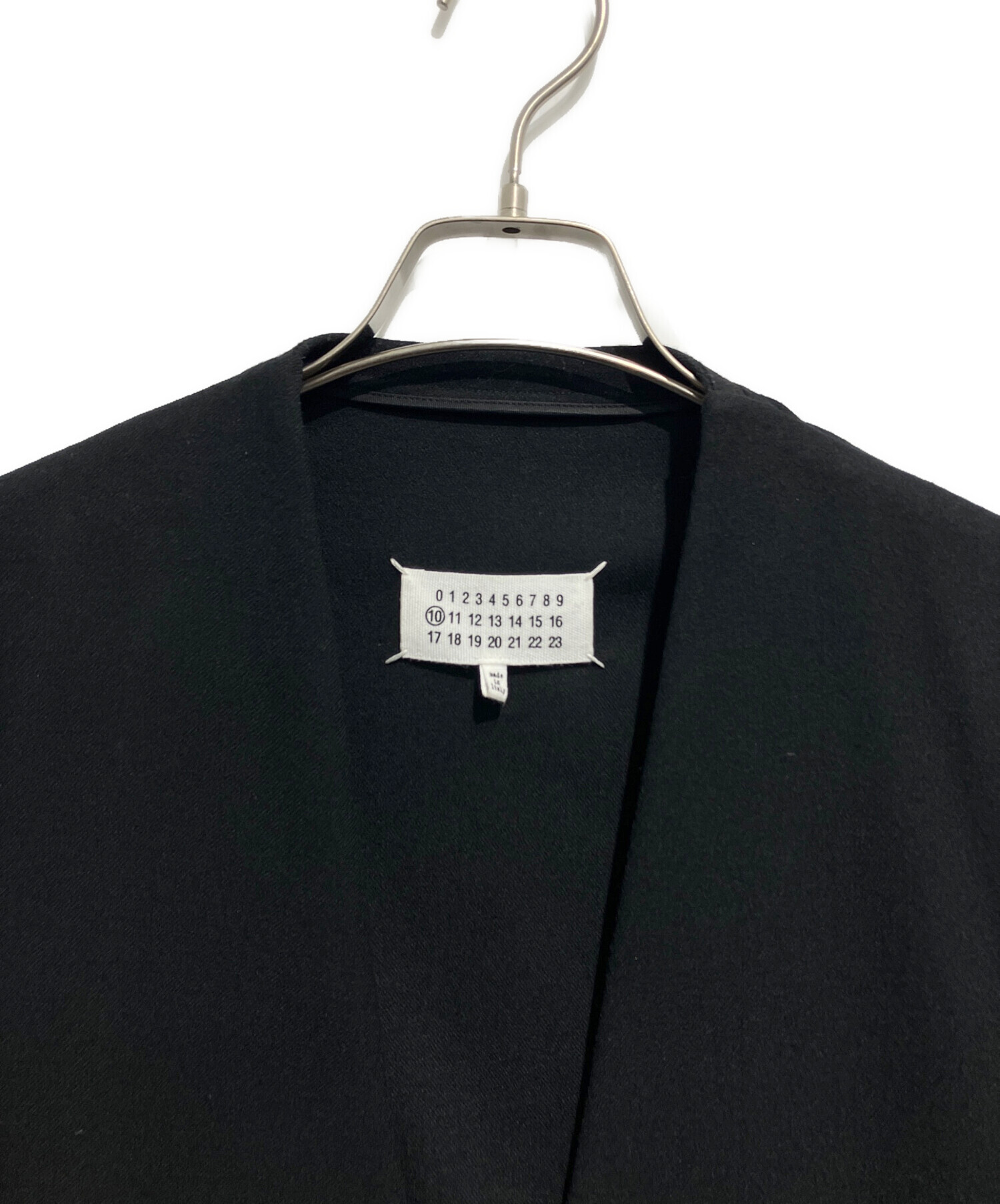 （NOBU様４月購入用）●未使用● メンズ　マルジェラ　ジャケット　ブラック 中古・古着通販】Maison Margiela (メゾンマルジェラ) ノーカラー
