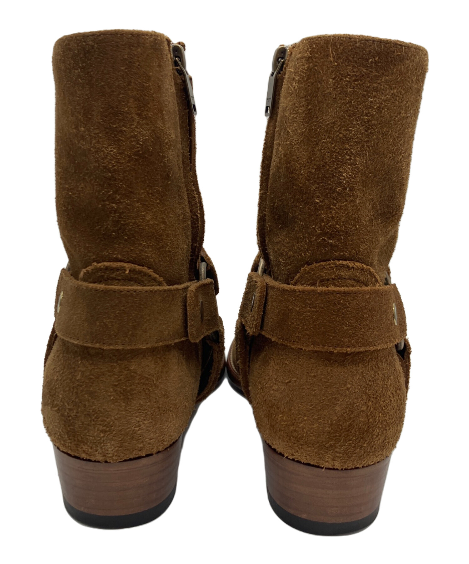 SAINT LAURENT ブラウン スエードブーツ 中古・古着通販】Saint Laurent Paris (サンローランパリ) スエード