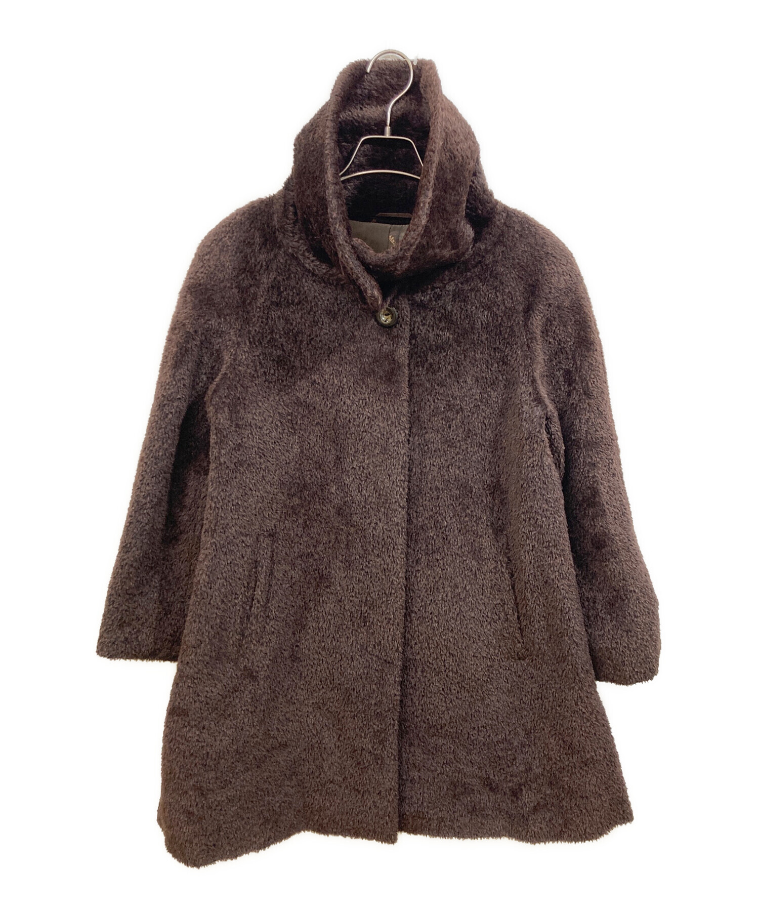 中古・古着通販】MaxMara (マックスマーラ) ボアコート ブラウン