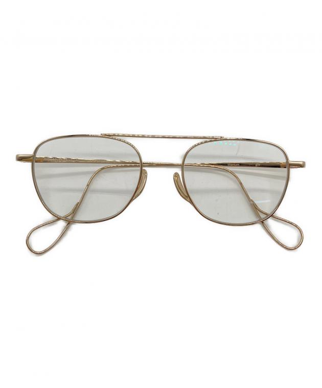 Buddy Optical バディーオプティカル メガネ - ゴールド 【古着】【中古】 中古・古着通販】BuddyOptical (バディオプティカル) 伊達眼鏡