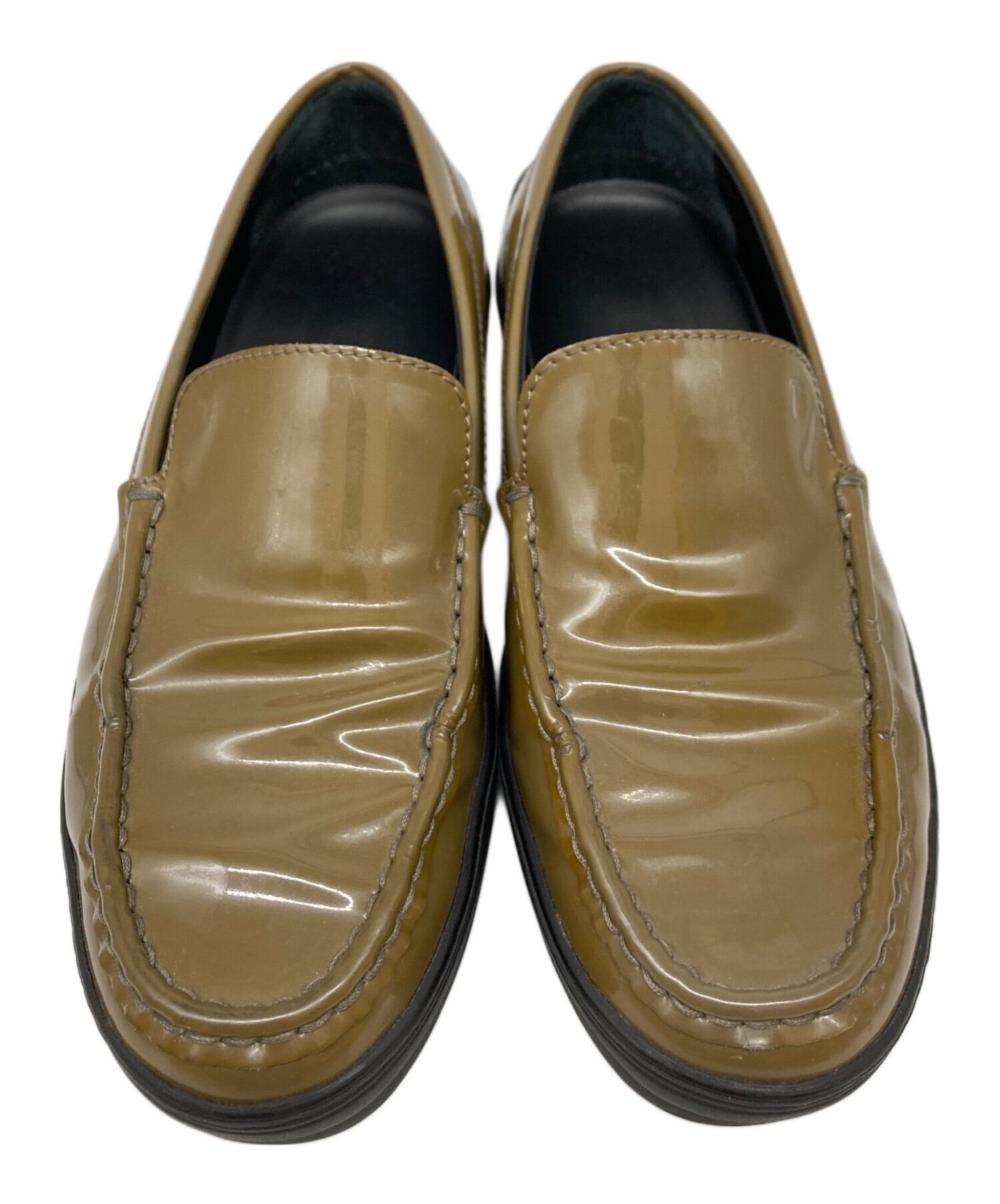 中古・古着通販】TOD'S (トッズ) エナメルシューズ カーキ サイズ:36 1