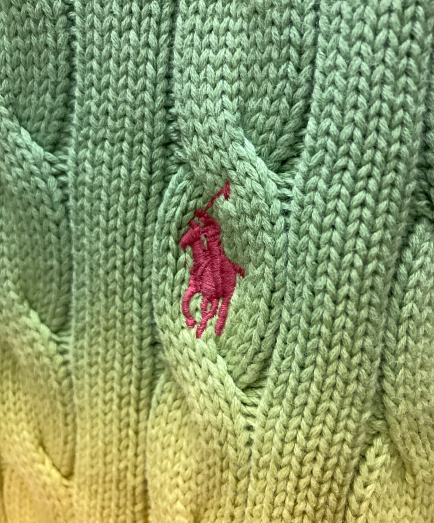 美品 RALPH LAUREN 高級ニットコート 人気グラデーション丈 中古・古着通販】POLO RALPH LAUREN (ポロ・ラルフローレン