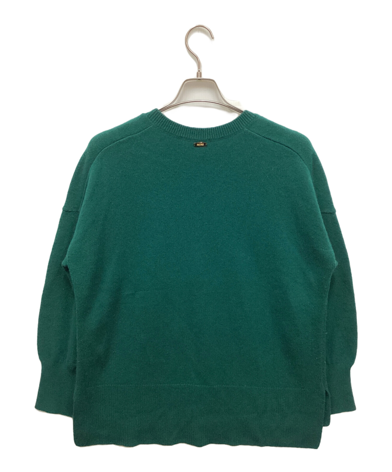 MUSE de Deuxieme Classe ミューズドゥーズィエムクラス OLBIA クルーネック プルオーバー ニット グリーン レディース 古着 中古 USED 中古・古着通販】MUSE de Deuxieme Classe (ミューズ ドゥーズィエム