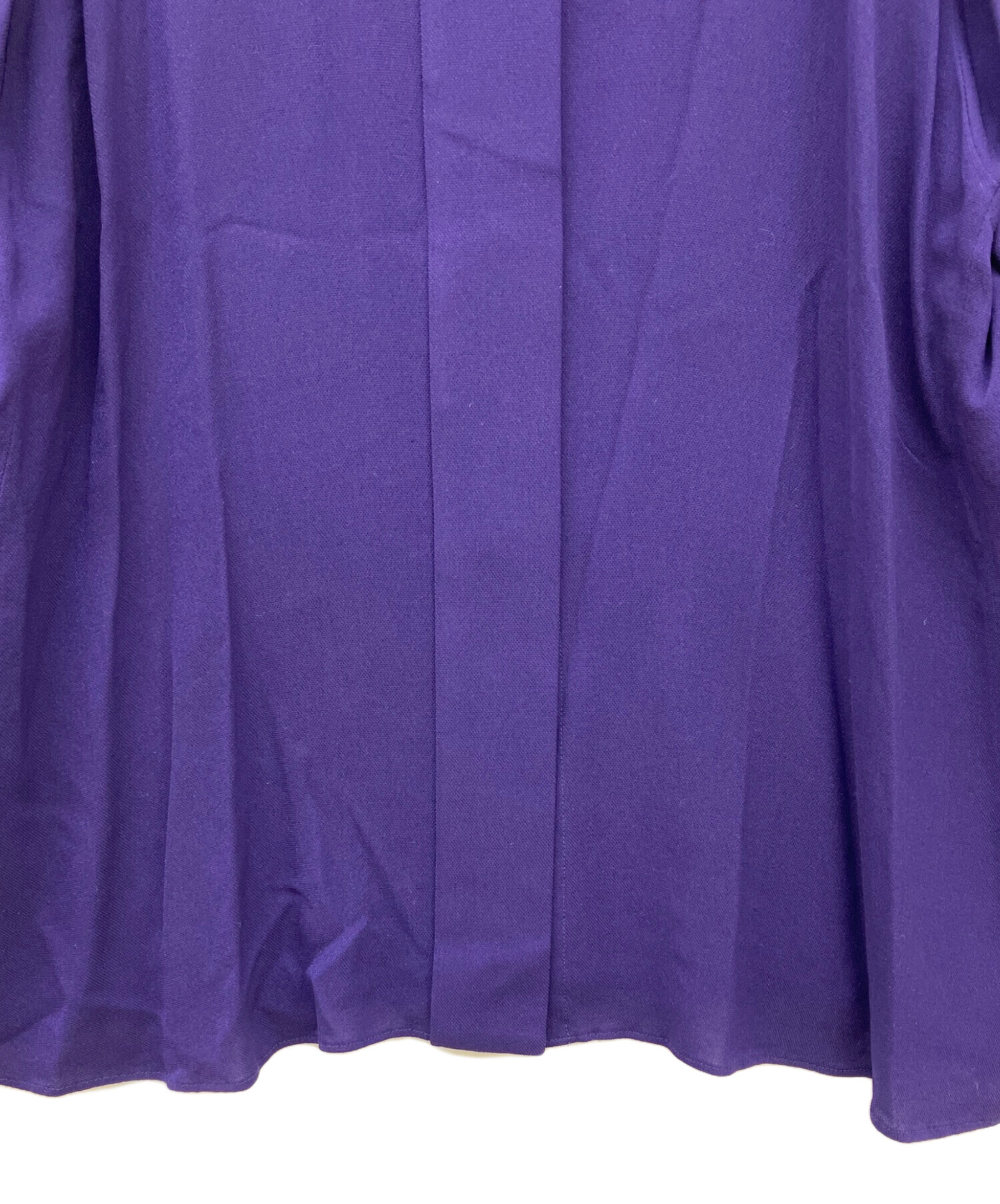 中古・古着通販】DRAWER (ドゥロワー) シルクジョーゼットノーカラー