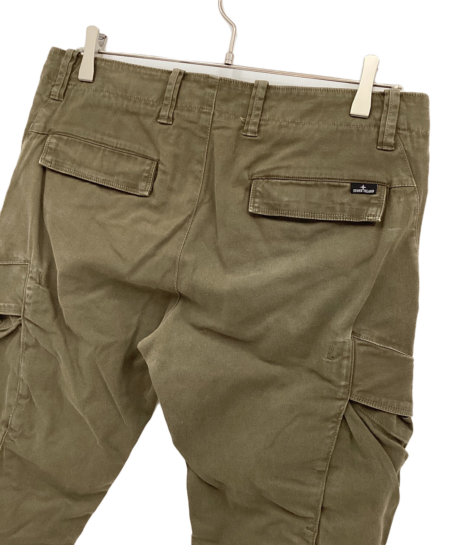 STONE  カーゴパンツ オリーブ STONE ISLAND オリーブグリーン カーゴパンツ 【公式通販】
