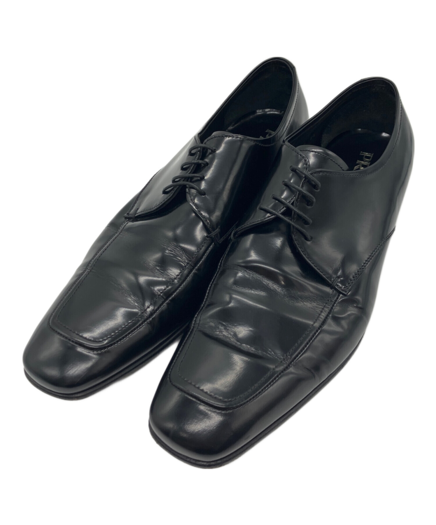 中古・古着通販】PRADA (プラダ) ドレスシューズ ブラック サイズ:8 1 