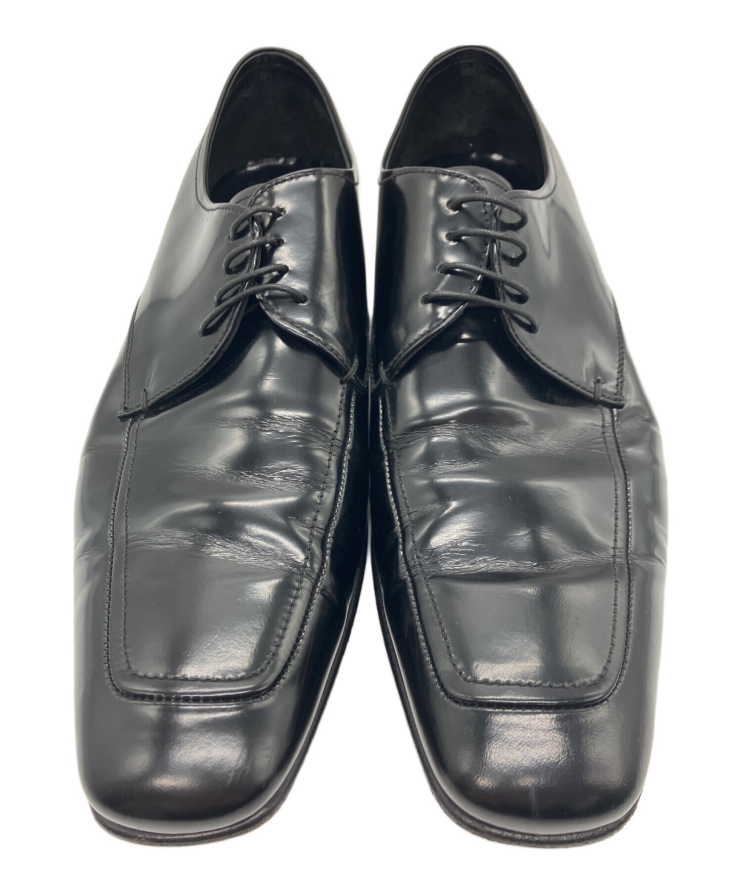 中古・古着通販】PRADA (プラダ) ドレスシューズ ブラック サイズ:8 1 