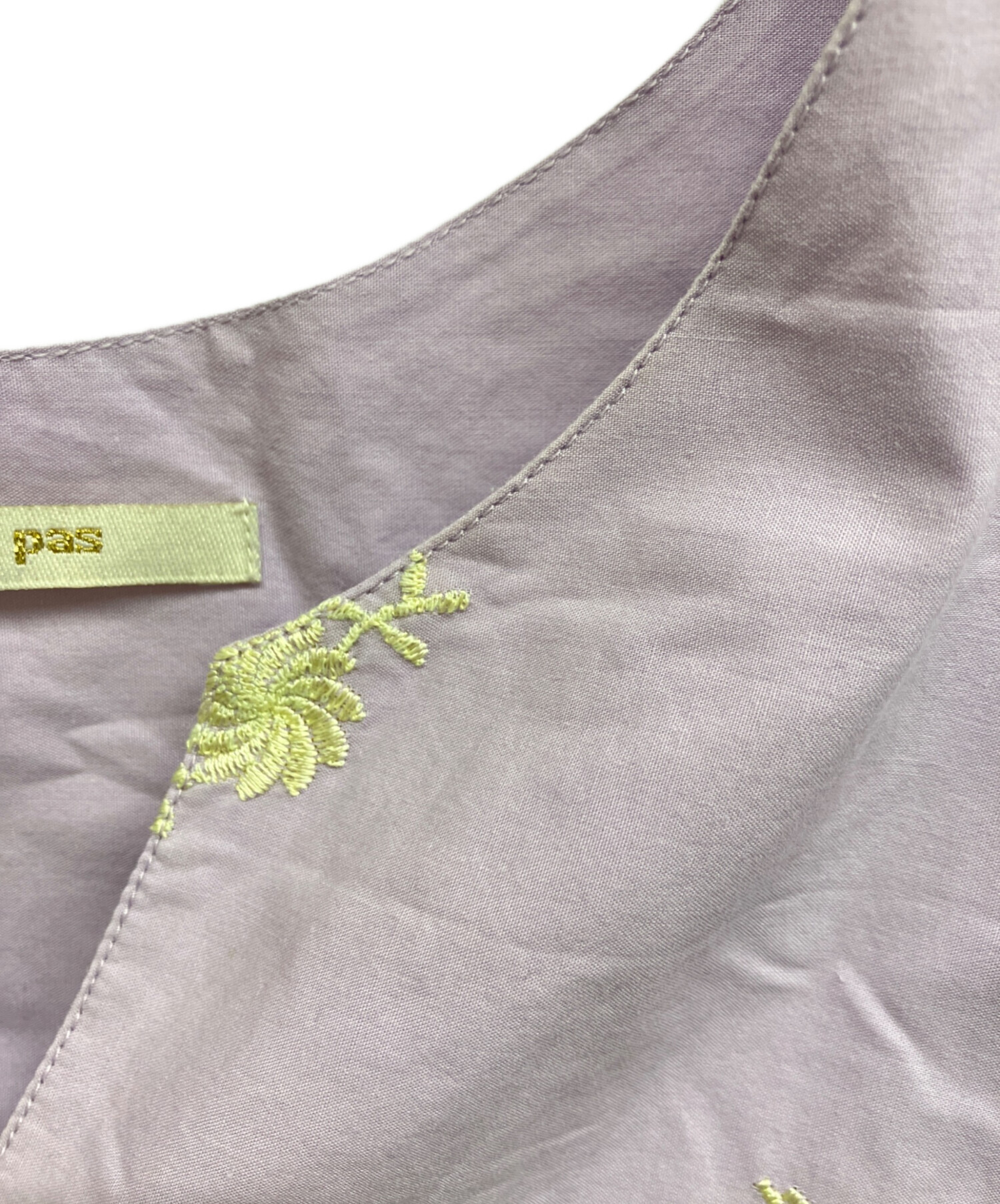 ヌキテパ Poplin Paisley Embroidery Dress 中古・古着通販】ne quittez pas (ヌキテパ) Poplin Paisley