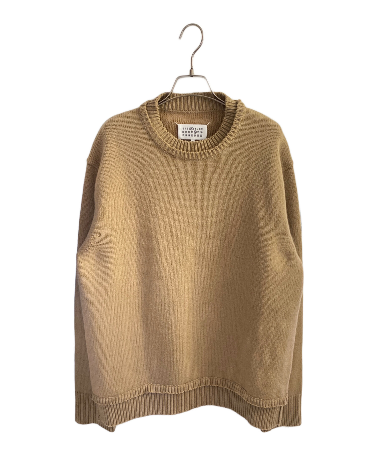 Maison Margiela 14 エルボーパッチ クルーネックセーター　L 中古・古着通販】Maison Margiela (メゾンマルジェラ) エルボー