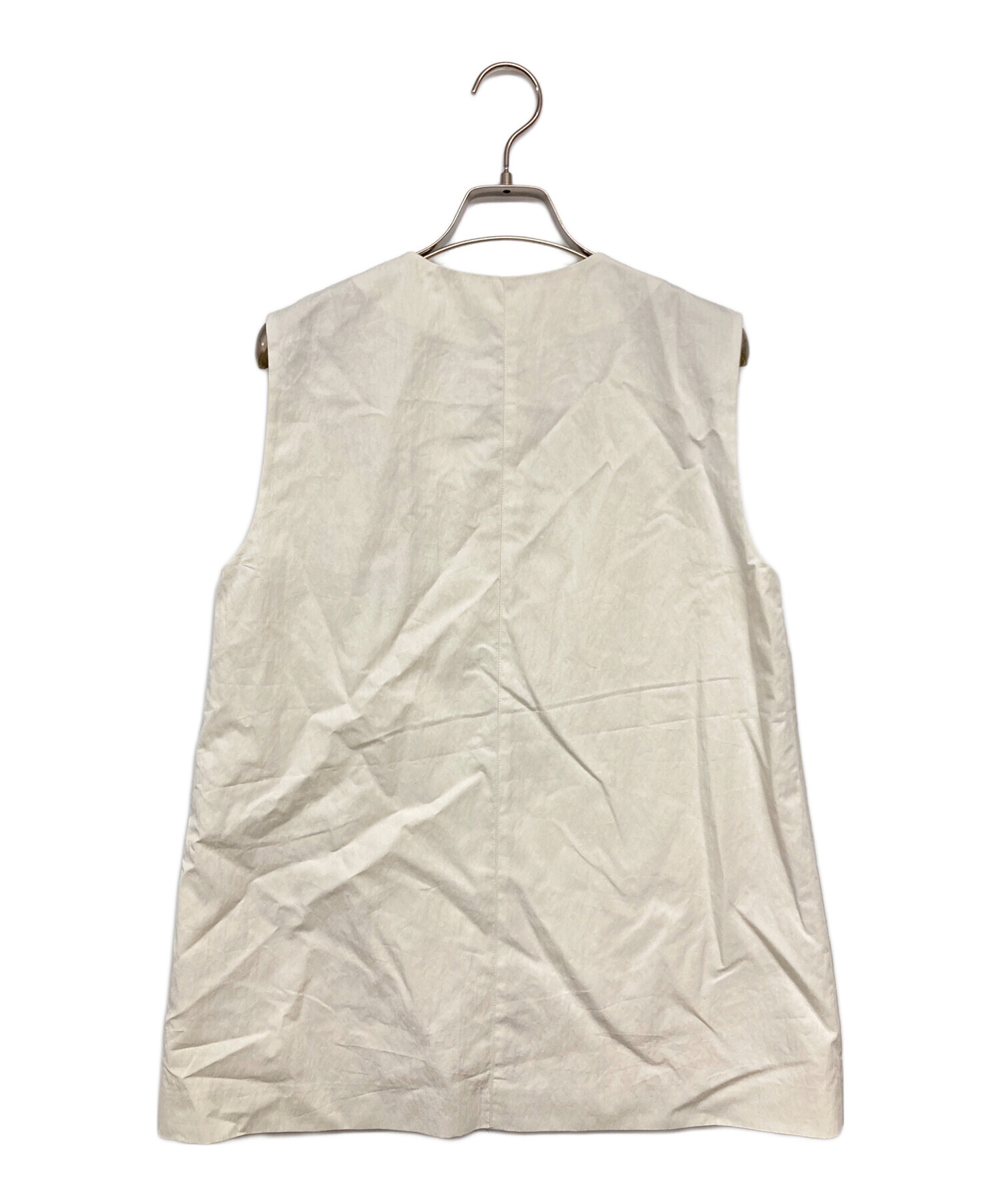美品　conte ジップVネックベスト　コンテ 中古・古着通販】Conte (コンテ) ジップ Vネックベスト ホワイト