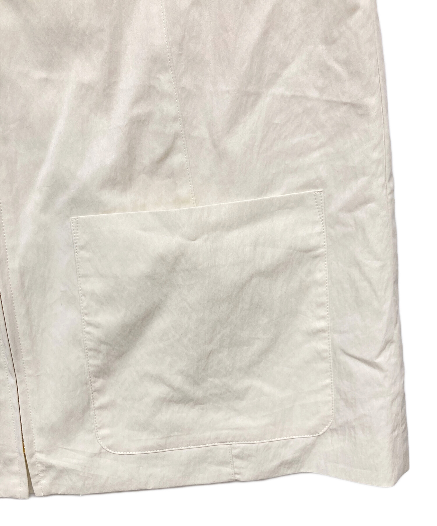 中古・古着通販】Conte (コンテ) ジップ Vネックベスト ホワイト