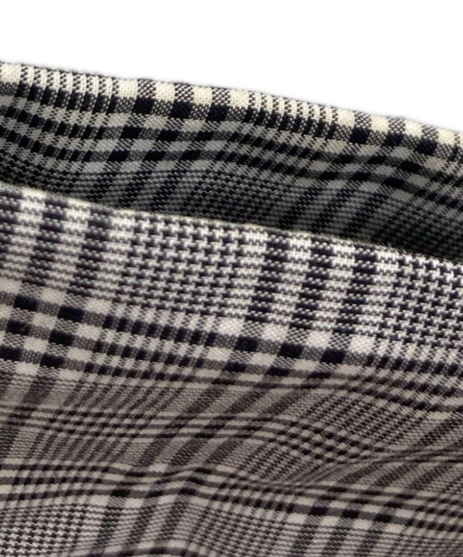 中古・古着通販】SUNSEA (サンシー) White BK Check GIGOLO Shirt 改