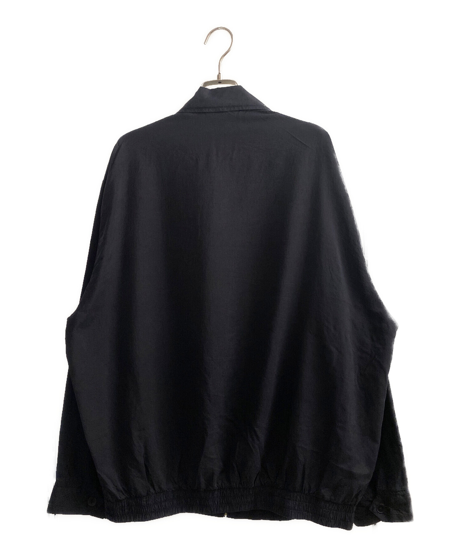 中古・古着通販】COMOLI (コモリ) シルク スイングトップ ネイビー