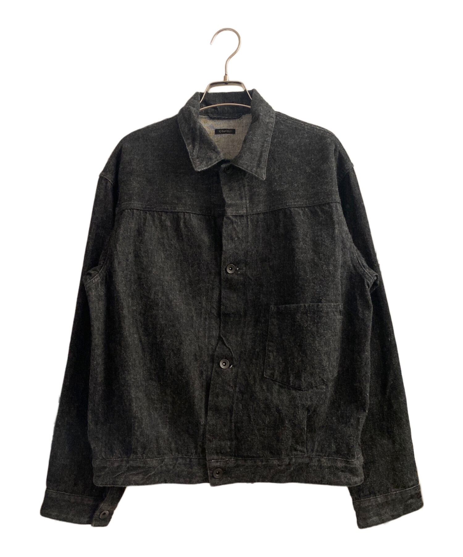 COMOLI デニムジャケット ブラック 黒 2 コモリ ブルゾン ショート丈