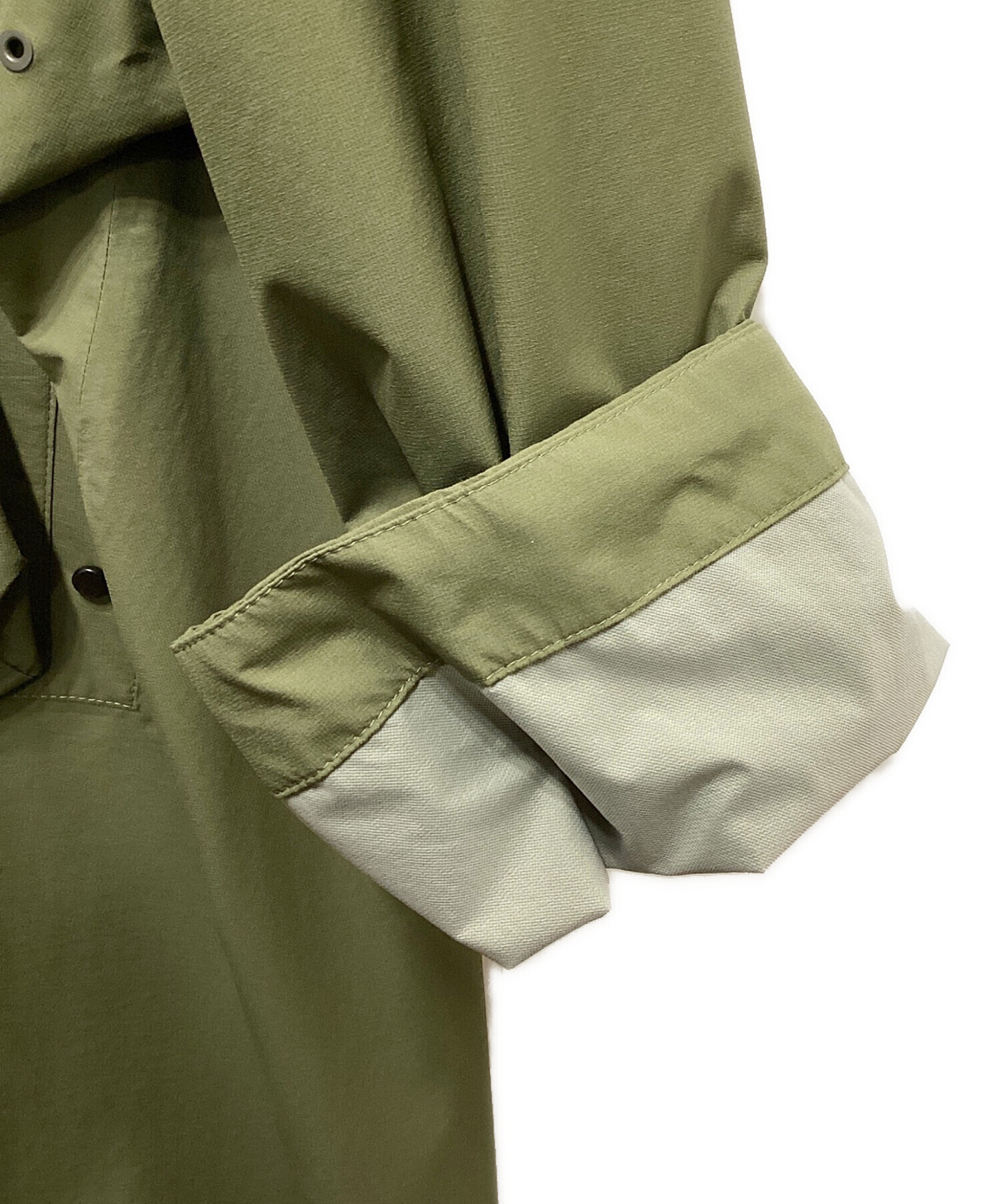中古・古着通販】HYKE (ハイク) PERTEX MILITARY COAT オリーブ サイズ