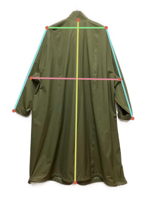 中古・古着通販】HYKE (ハイク) PERTEX MILITARY COAT オリーブ サイズ