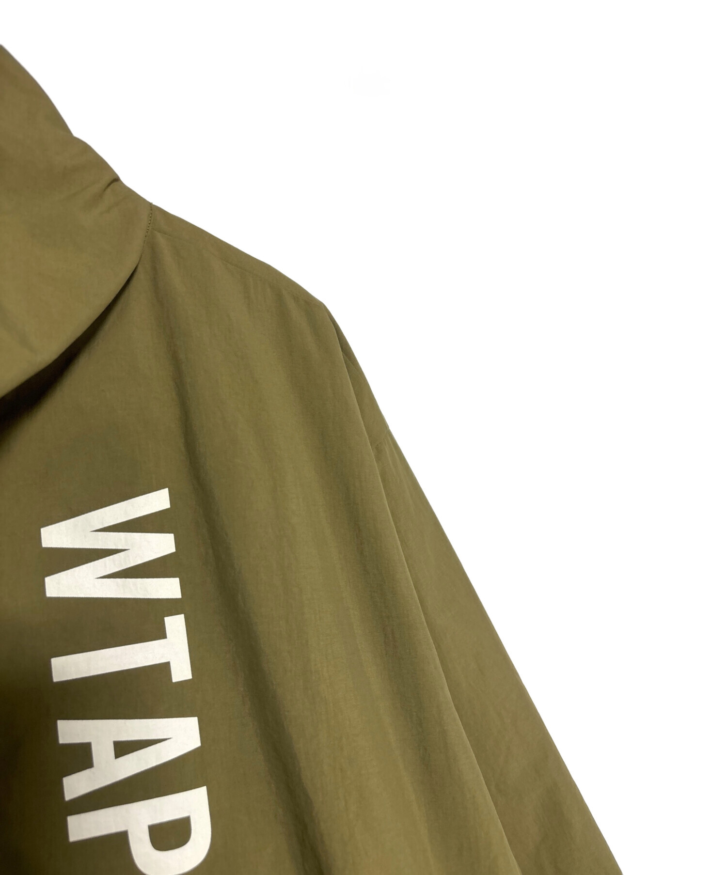 WTAPS ダブルタップス ジャケット オリーブドラブ サイズ:L | 24SS ナイロンタッサー トラックジャケット (TRACK / JACKET / NYLON. TUSSAH. PERTEX. SIGN) | アウター ブルゾン 上着【メンズ】【中古】【K4648】 中古・古着通販】WTAPS (ダブルタップス) Track / Jacket / Nylon