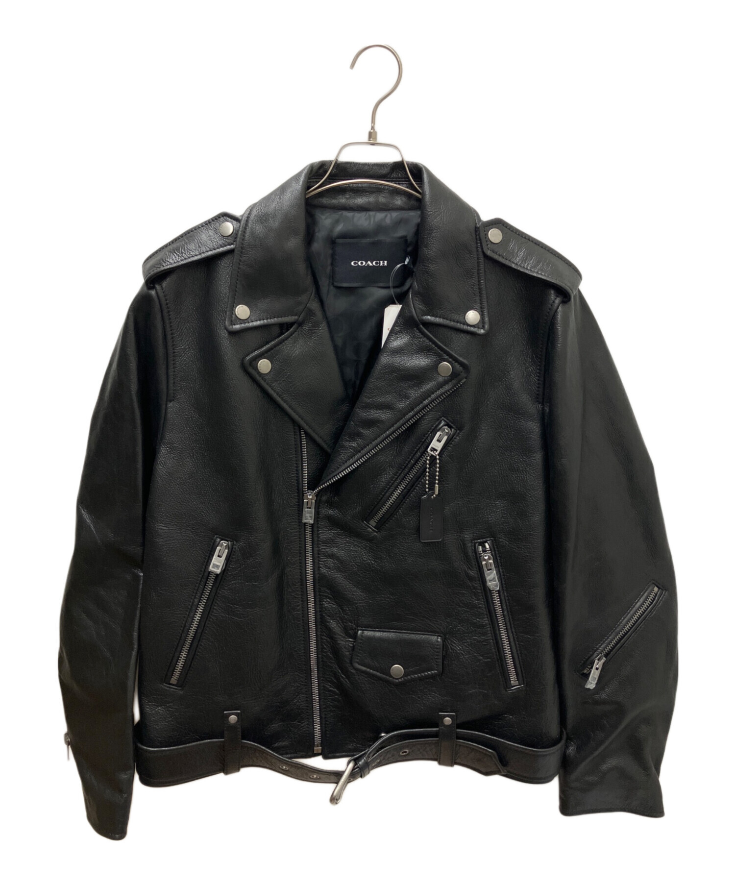 COACH ダブルライダースジャケット 中古・古着通販】COACH (コーチ) COACH(コーチ)MOTO JACKETダブル