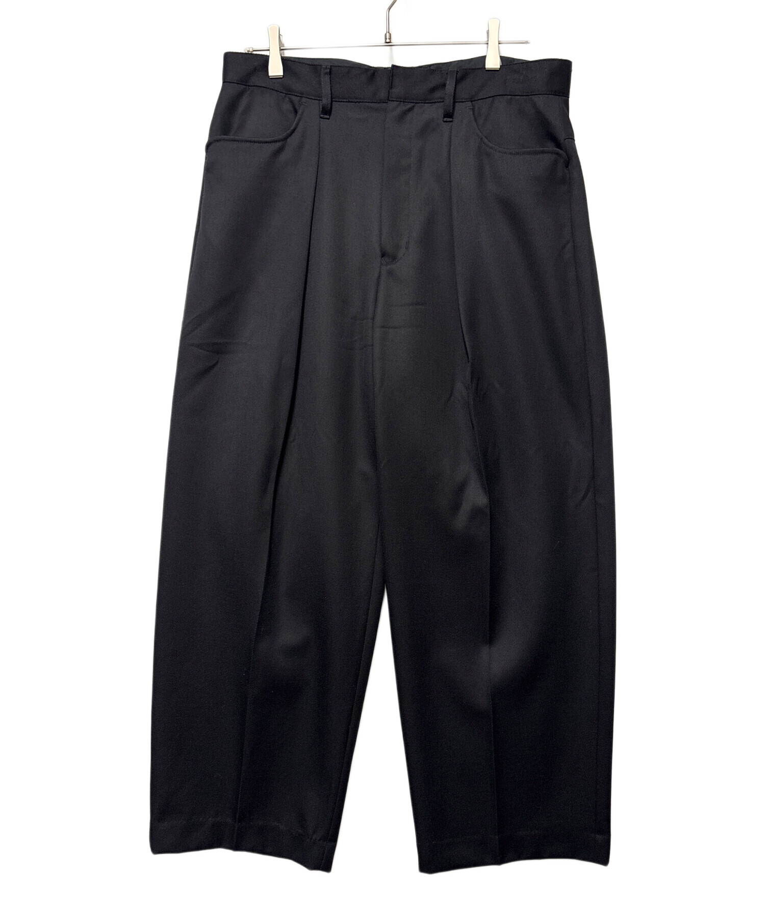 中古・古着通販】FARAH (ファーラー) 1タックワイドパンツ ブラック