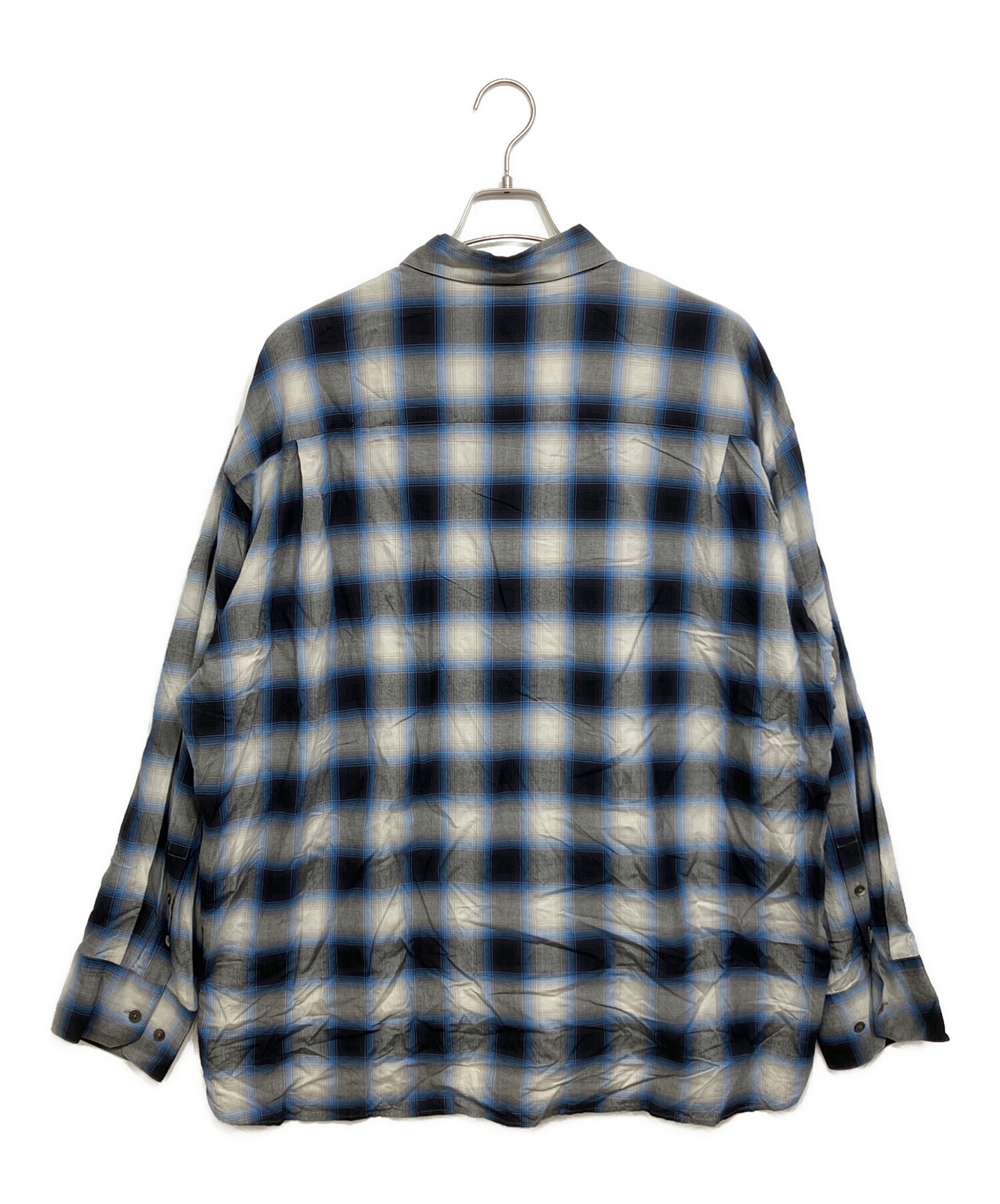 Steinページ 中古・古着通販】stein (シュタイン) OVERSIZED DOWN PAT SHIRT ブルー