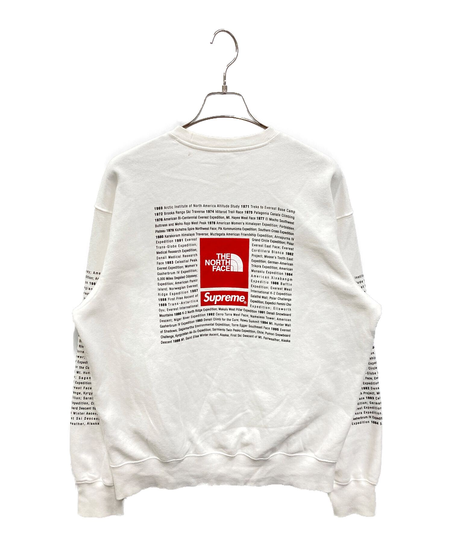 Supreme x The North Face Crewneck White Buy Supreme x The North 