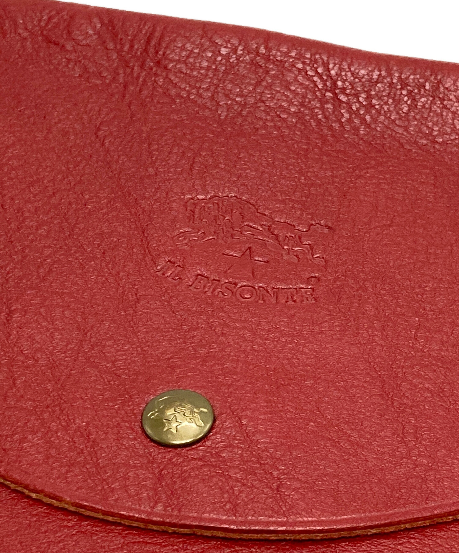 中古・古着通販】IL BISONTE (イル ビゾンテ) クラッチバッグ レッド