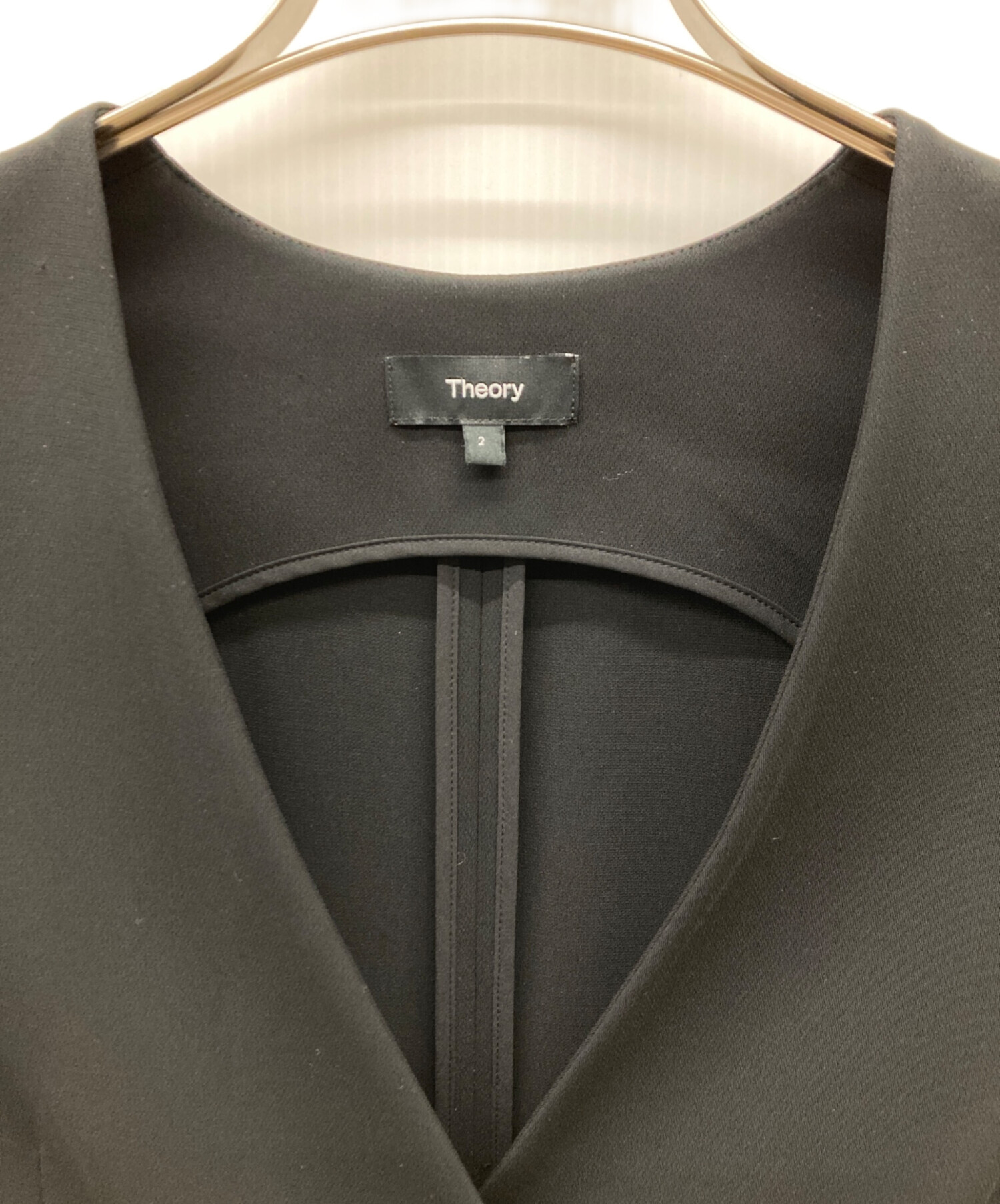 中古・古着通販】theory (セオリー) ADMIRAL CREPE SEAM VT ブラック
