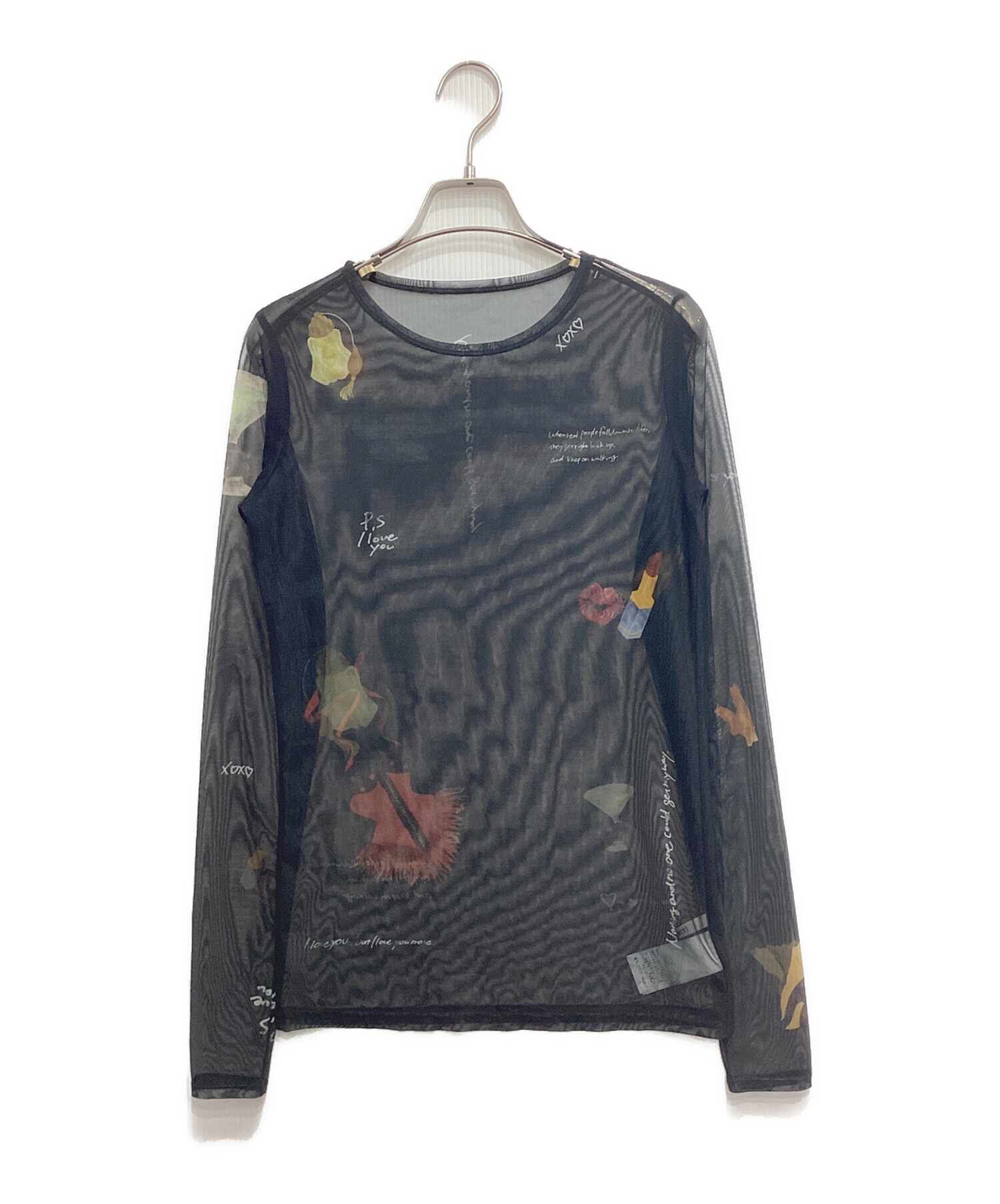 トップス Ameri LITTLE FUNNY FACE SHEER TOP 中古・古着通販】AMERI (アメリ) LITTLE FUNNY FACE (リトルファニー