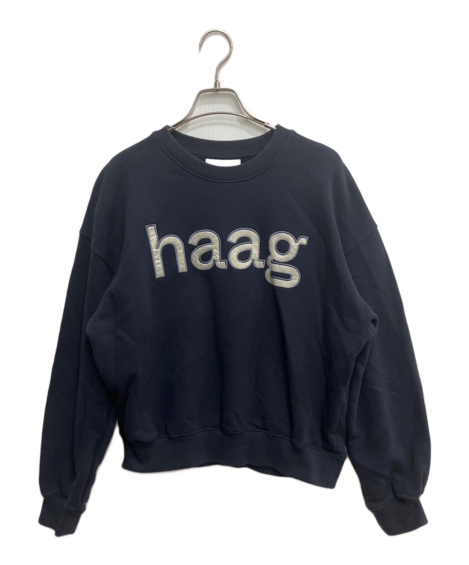 中古・古着通販】HAAG (ハーグ) a birthday sweatshirt ネイビー