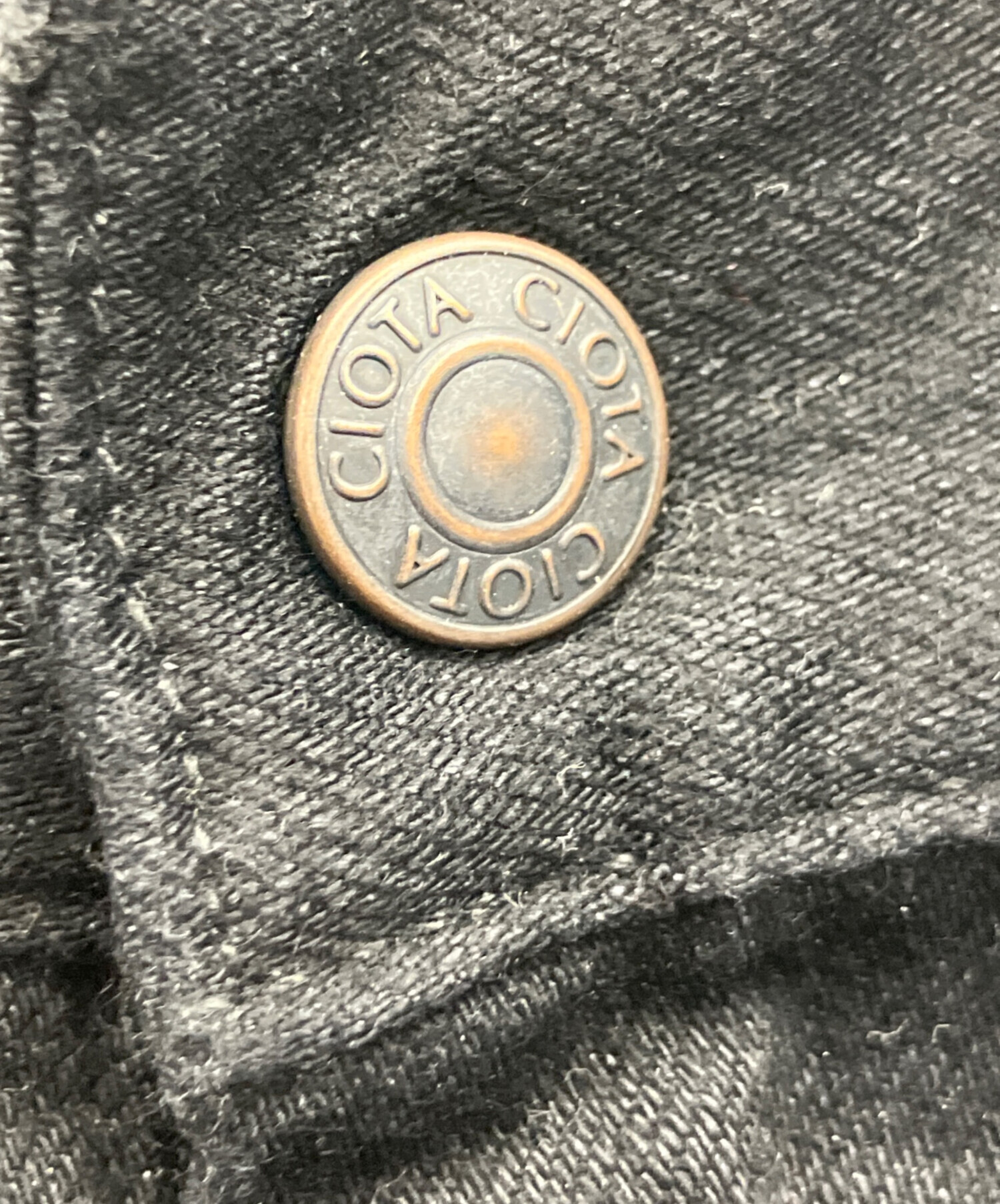 中古・古着通販】CIOTA (シオタ) デニムペインターパンツ ブラック