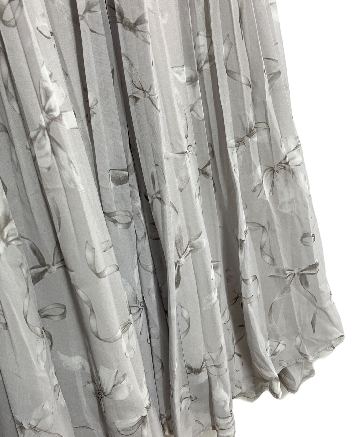 中古・古着通販】Rose Muse (ロゼミューズ) ribbon pattern pleated