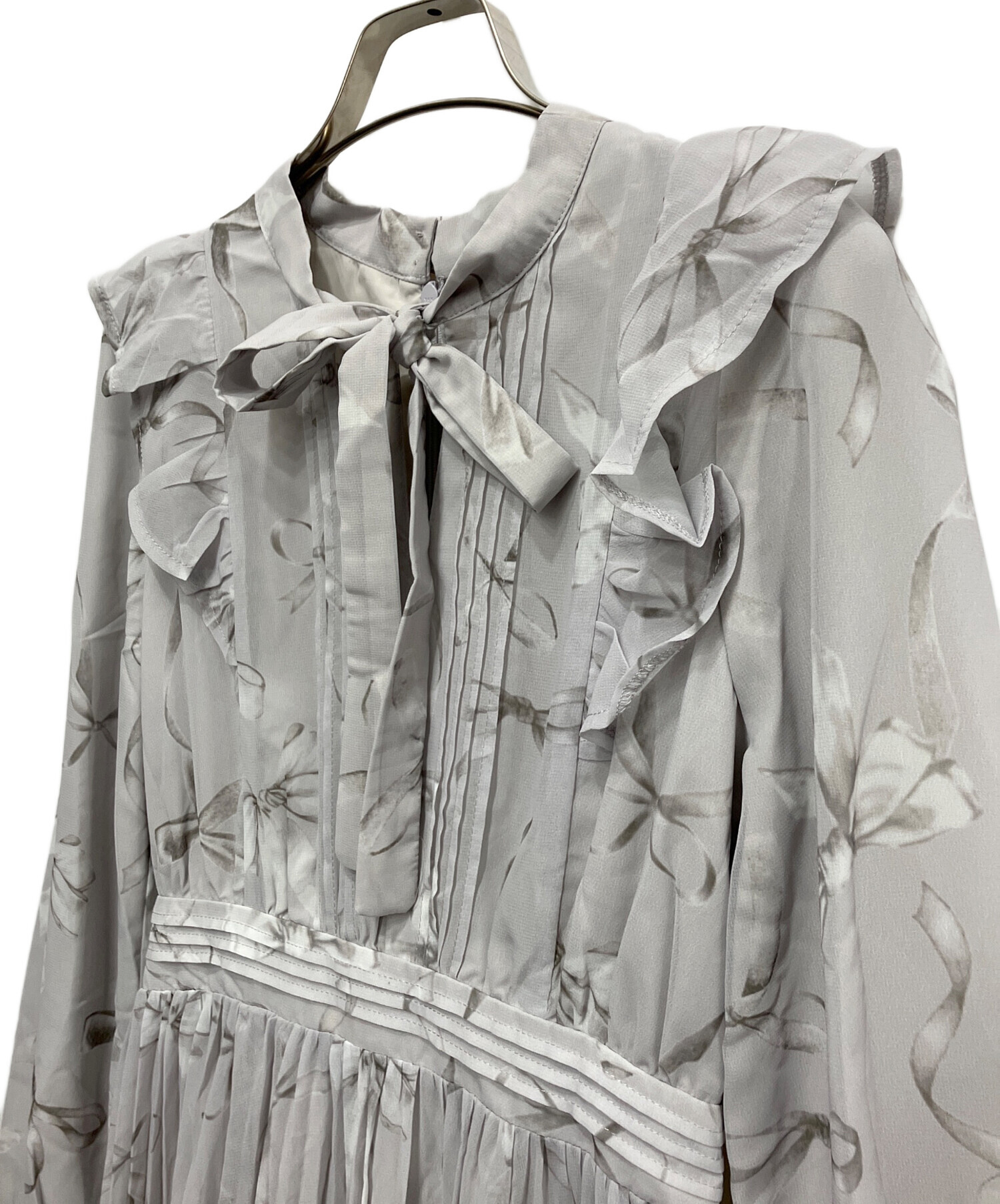 中古・古着通販】Rose Muse (ロゼミューズ) ribbon pattern pleated