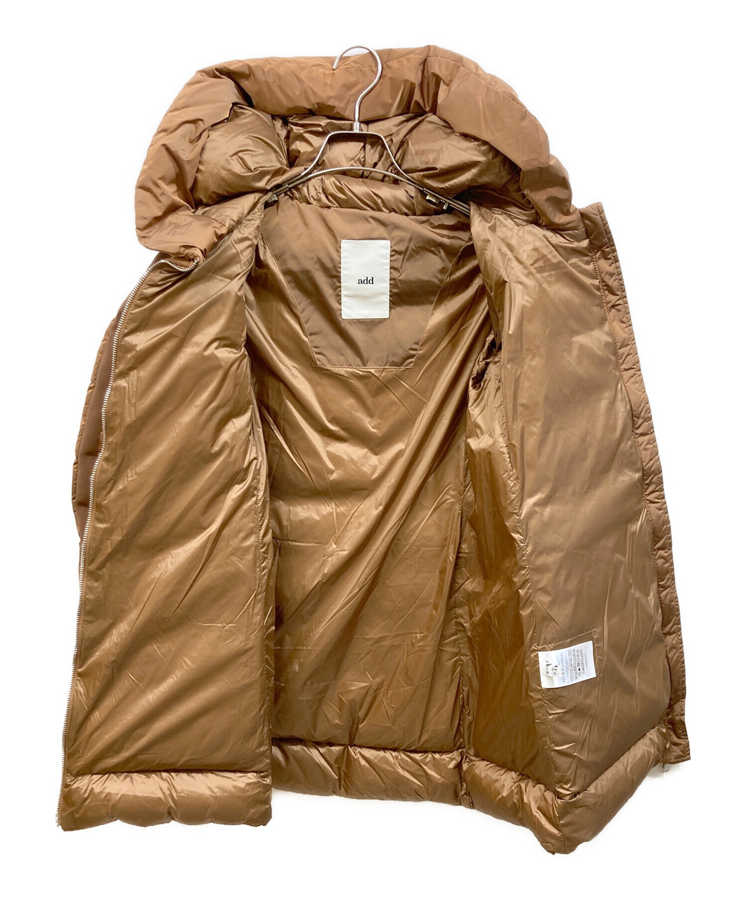 中古・古着通販】add (エーディーディー) ダウンコート ブラウン 