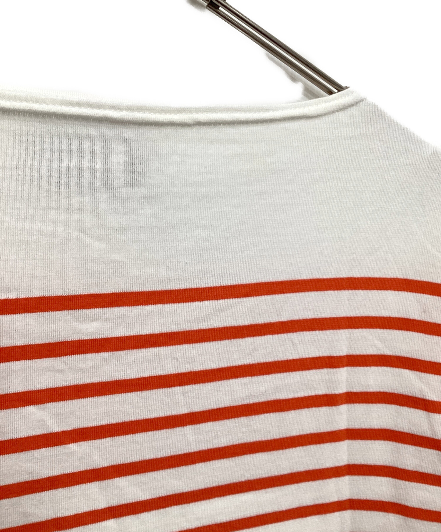 OUTIL TRICOT AAST サイズ2 ボーダー　オレンジ　バスクシャツ 中古・古着通販】OUTIL (ウティ) TRICOT AASTバスクシャツ オレンジ