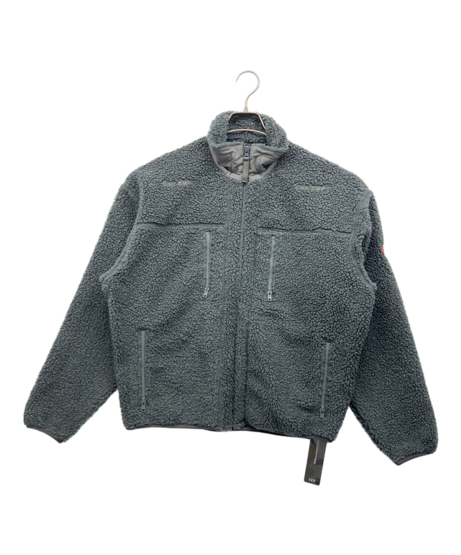 中古・古着通販】C.E (シーイー) STAND COLLAR BOA ZIP UP グレー 