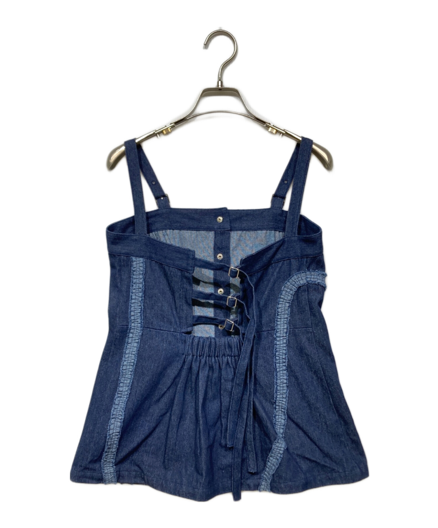 中古・古着通販】sahara (サハラ) Gathering Tape Denim Bustier