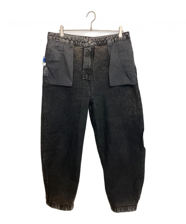 中古・古着通販】ADER error (アーダーエラー) デニムパンツ ブラック