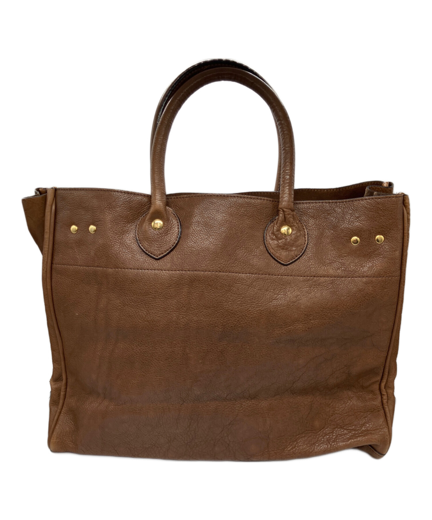 SITA PARANTICA レザートートバッグ L 希少チャイロ　旅行バッグ SITA PARANTICA レザートートバッグ L 希少チャイロ 旅行バッグ